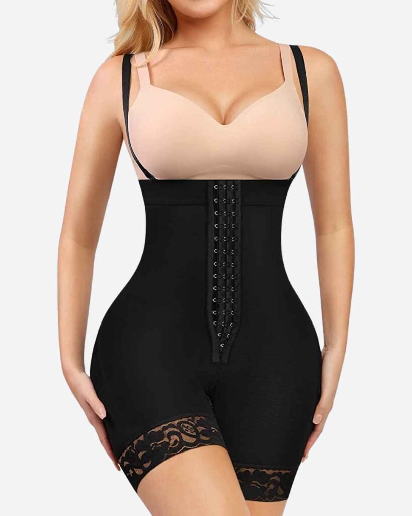 Post Surgery Compression Body Shaper with Open Crotch