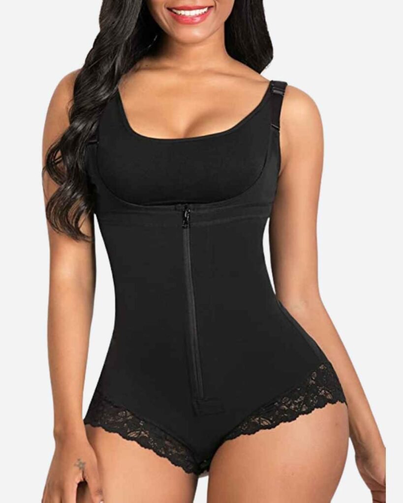  Colombianas Body Shaper Zipper Open Bust Bodysuit