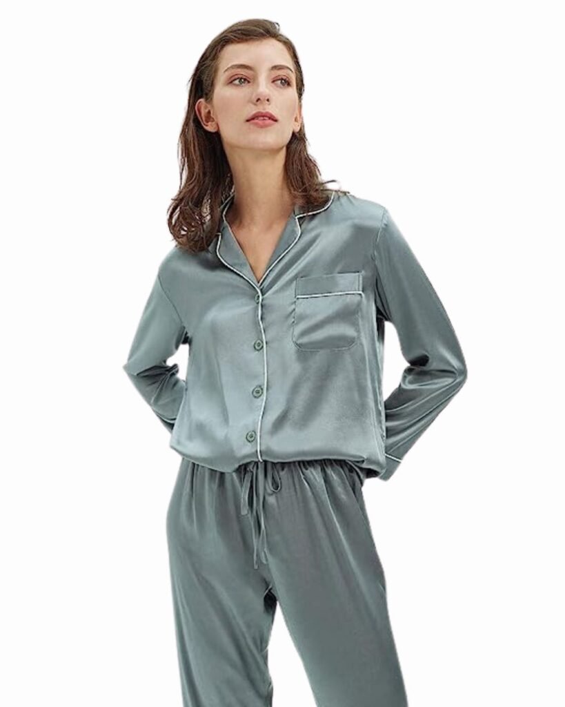 SIORO Silk Satin Pajamas Women