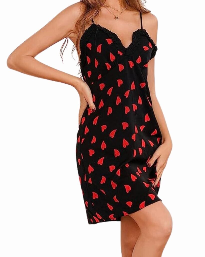 Richie House Women's Slip Print Dress Pajama