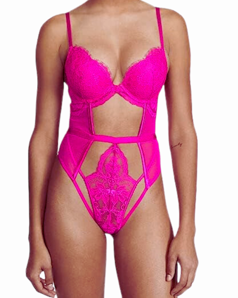 Victoria's Secret Push-Up Cutout Lace Teddy